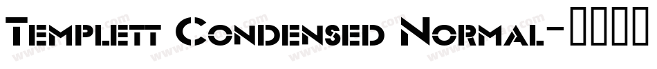 Templett Condensed Normal字体转换